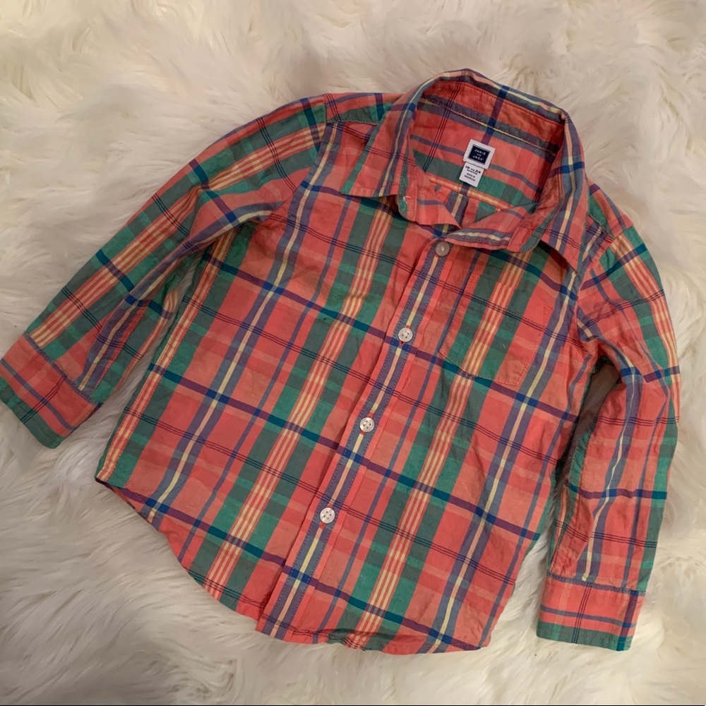 Janie &Jack plaid shirt